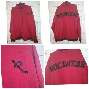 Rare Authentic RocAwear Full Zip Sweater Embroider